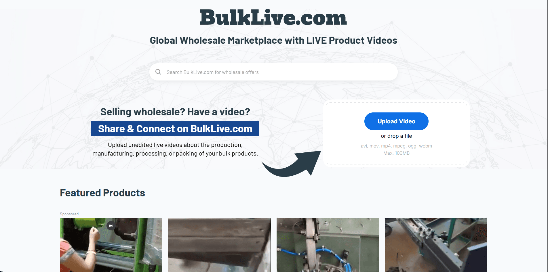 BulkLive project screen 1