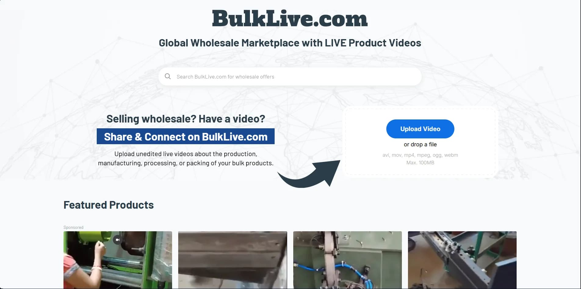 BulkLive project screen 1