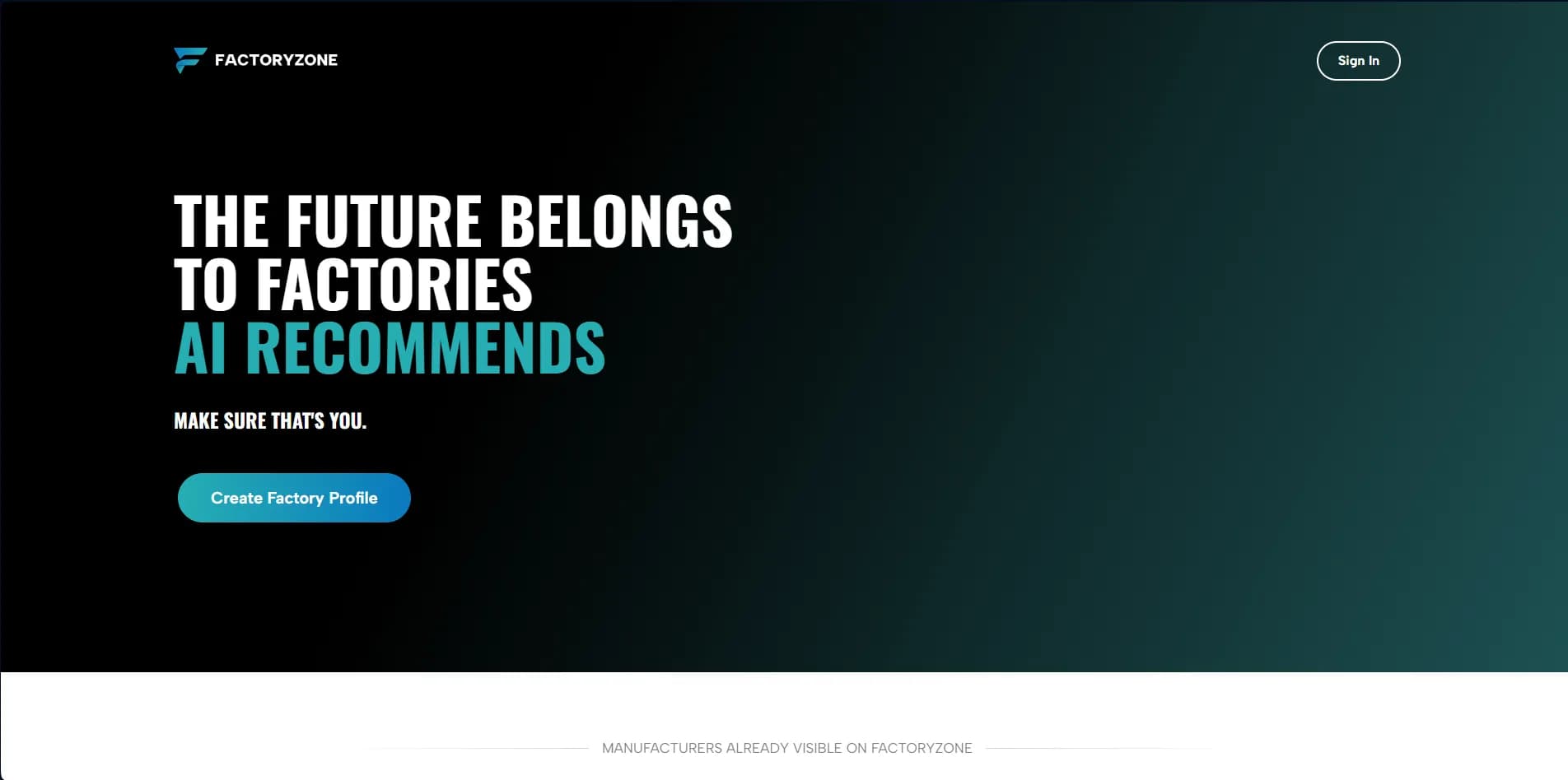 FactoryZone project screen 1