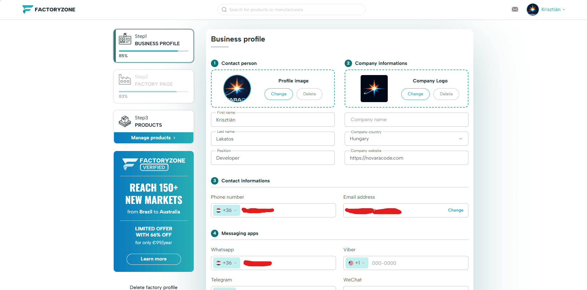 FactoryZone project screen 3