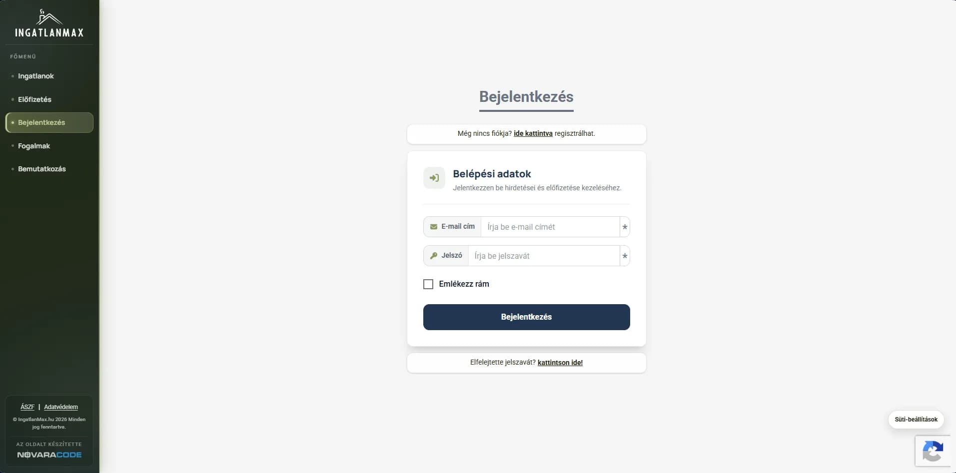 IngatlanMax property portal screen 2