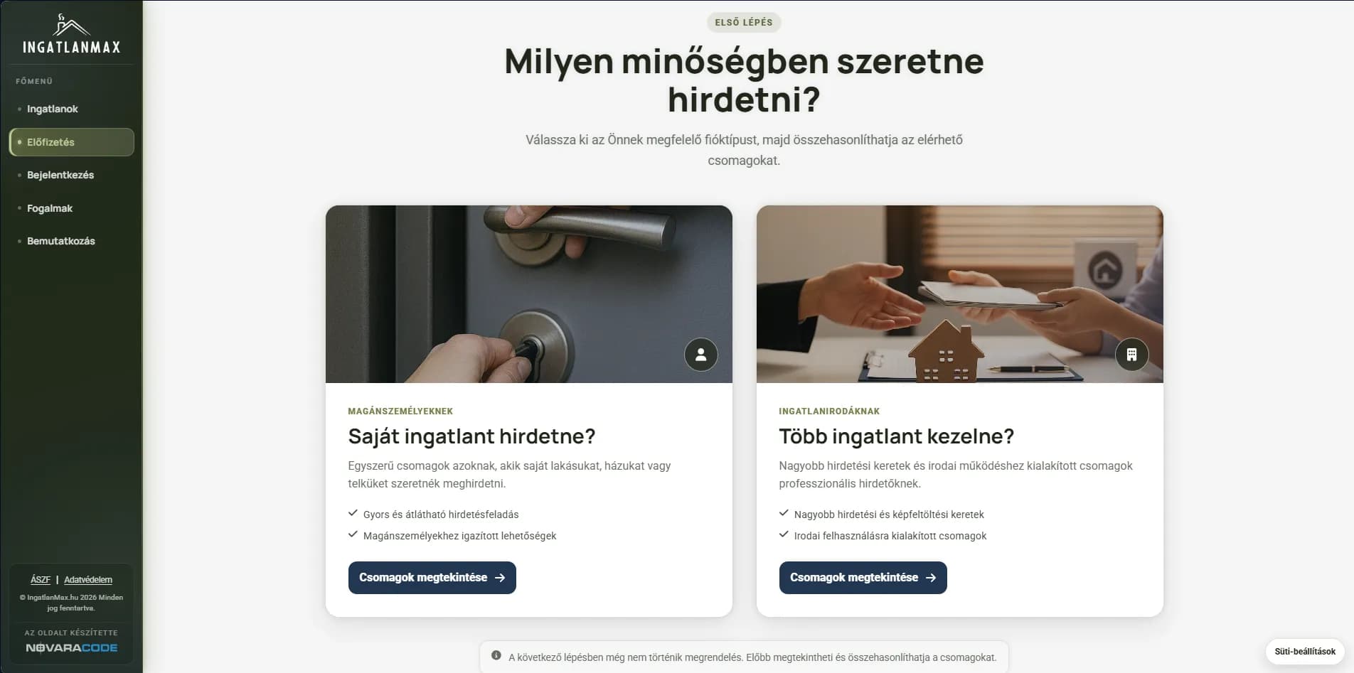 IngatlanMax property portal screen 3